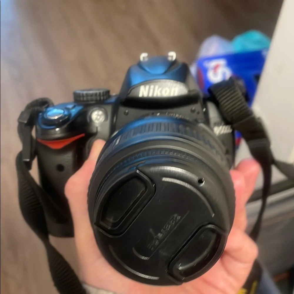 Nikon Black Digital Camera with LCD Screen and Manual Controls